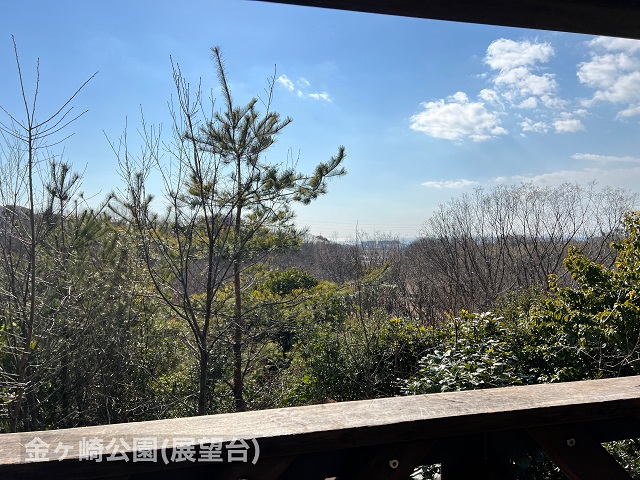 金ヶ崎公園の展望台から見える風景
